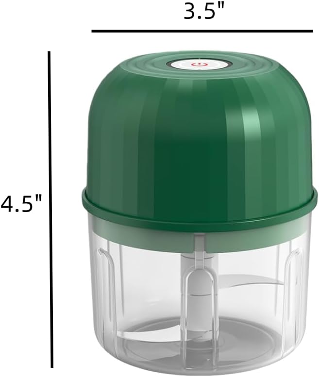 Portable Wireless Food Processor, Mini Electric Garlic Chopper for Vegetables, Nuts, Baby Food, Compact & Rechargeable Kitchen Gadget with Splash-Proof Design