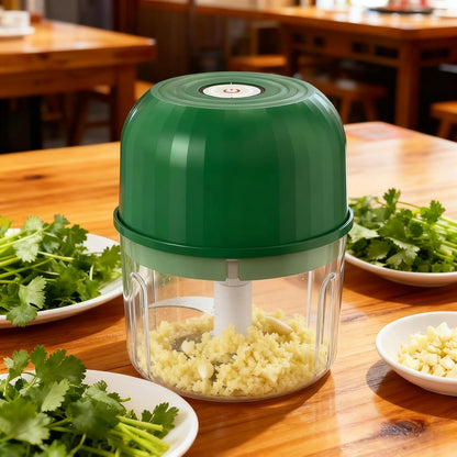 Portable Wireless Food Processor, Mini Electric Garlic Chopper for Vegetables, Nuts, Baby Food, Compact & Rechargeable Kitchen Gadget with Splash-Proof Design