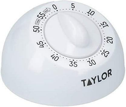 Pro Wind Up Kitchen Timer, Stainless Steel 60-Minutes Mini Cook's Timer, Lightweight Cooking and Baking Portable Countdown Countertop Alarm, Endorsed by Professional Chefs,Grey,9.5 cm