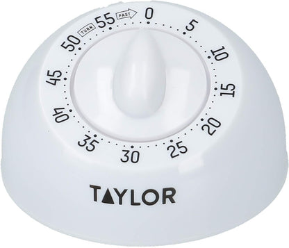 Pro Wind Up Kitchen Timer, Stainless Steel 60-Minutes Mini Cook's Timer, Lightweight Cooking and Baking Portable Countdown Countertop Alarm, Endorsed by Professional Chefs,Grey,9.5 cm
