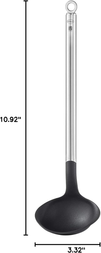Rösle Basics Line Soup Ladle with 11.5 in. Stainless Steel Handle