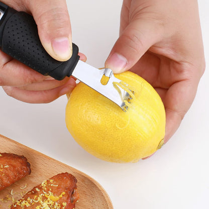 3 in 1 Citrus Zester Tool, Lemon Citrus, Orange Zester and Grater