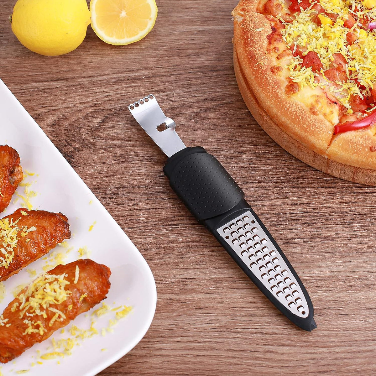 3 in 1 Citrus Zester Tool, Lemon Citrus, Orange Zester and Grater