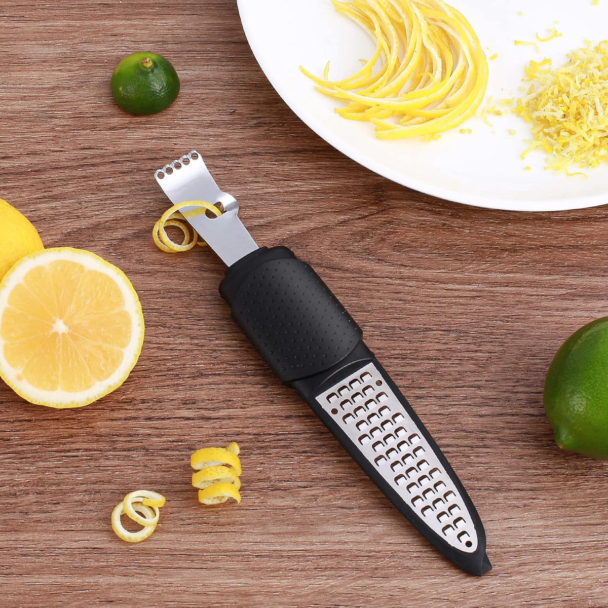 3 in 1 Citrus Zester Tool, Lemon Citrus, Orange Zester and Grater