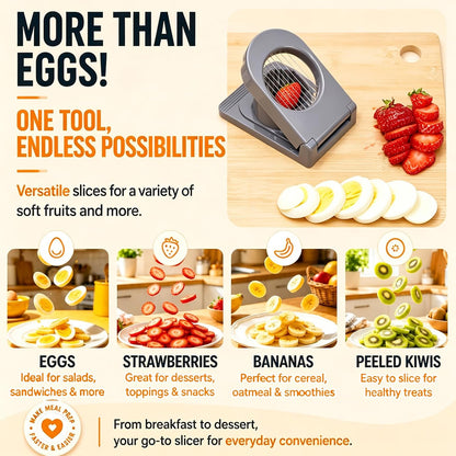 FANTEXY Egg Slicer for Hard Boiled Eggs, Stainless Steel Wire