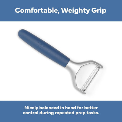 Stainless Steel Vegetable Peeler - Dishwasher Safe Y Peeler - Easy to Use with Potatoes, Cabbage, Carrots, and More - Progessional Grade Kitchen Tool - Black