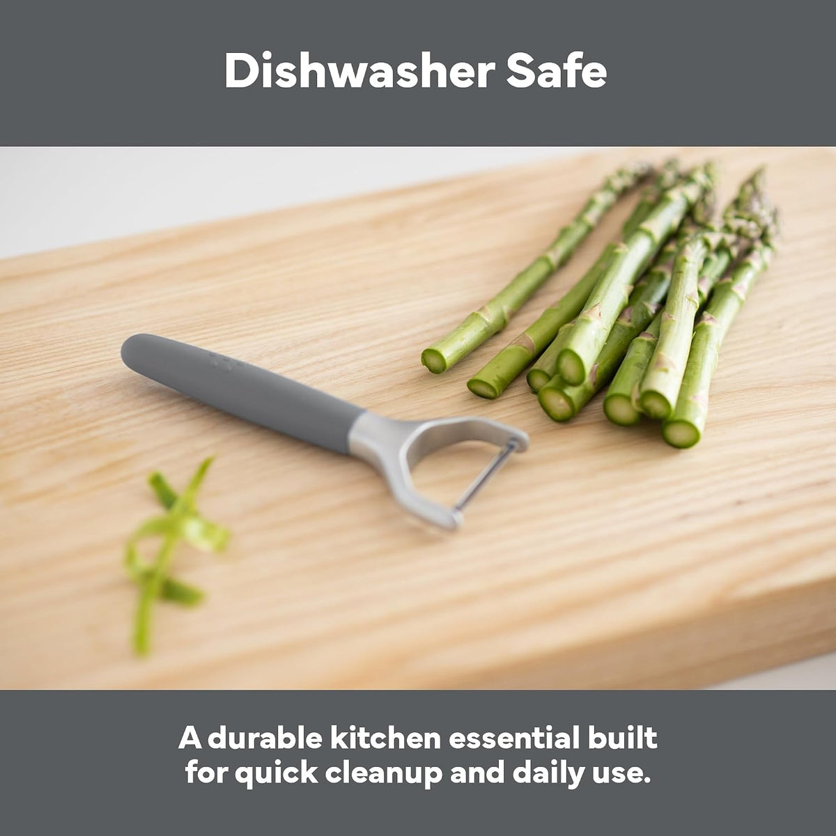 Stainless Steel Vegetable Peeler - Dishwasher Safe Y Peeler - Easy to Use with Potatoes, Cabbage, Carrots, and More - Progessional Grade Kitchen Tool - Black