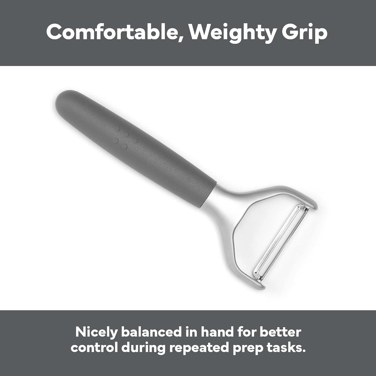 Stainless Steel Vegetable Peeler - Dishwasher Safe Y Peeler - Easy to Use with Potatoes, Cabbage, Carrots, and More - Progessional Grade Kitchen Tool - Black