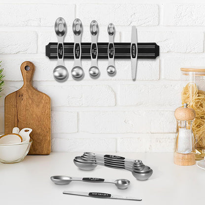 Magnetic Measuring Spoons Set, Stainless Steel Measuring Spoons