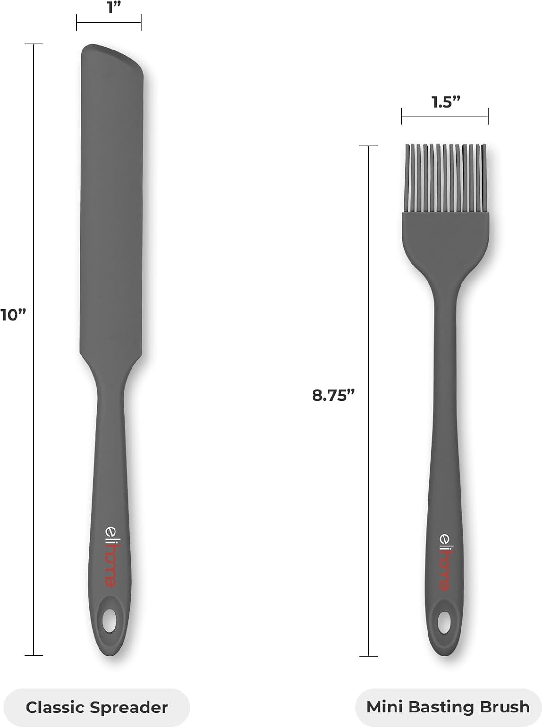 Mini Silicone Basting Pastry Brush, Cooking Brush for Oil Sauce Butter Marinades, Food Brushes for BBQ Grill Kitchen Baking, Baster Brushes Baste Pastries Cakes Meat Desserts, Food Grade, Sage