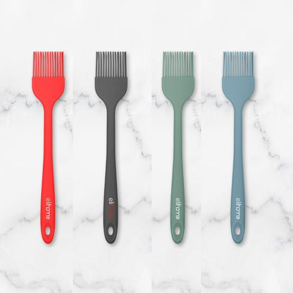 Mini Silicone Basting Pastry Brush, Cooking Brush for Oil Sauce Butter Marinades, Food Brushes for BBQ Grill Kitchen Baking, Baster Brushes Baste Pastries Cakes Meat Desserts, Food Grade, Sage