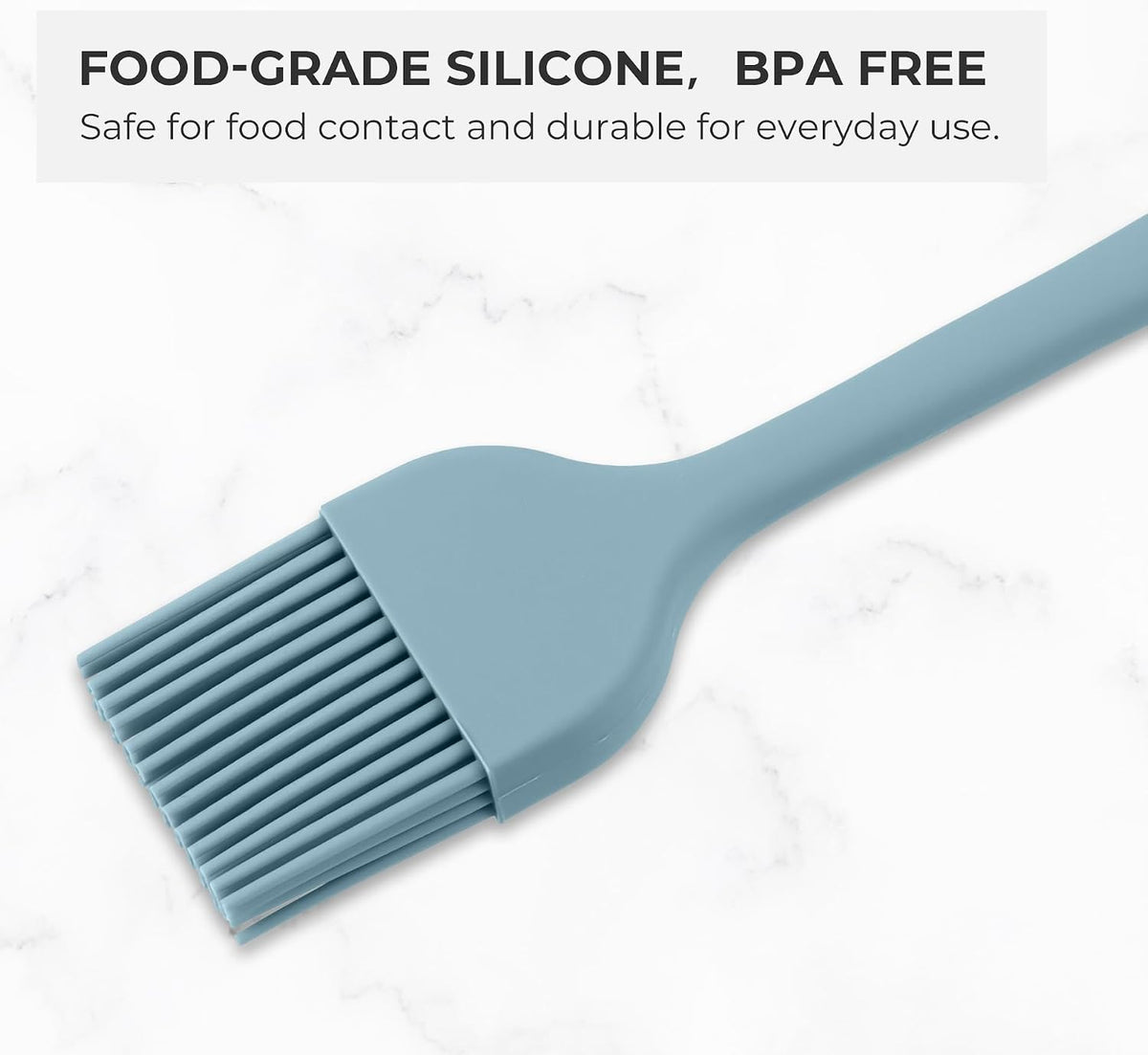 Mini Silicone Basting Pastry Brush, Cooking Brush for Oil Sauce Butter Marinades, Food Brushes for BBQ Grill Kitchen Baking, Baster Brushes Baste Pastries Cakes Meat Desserts, Food Grade, Sage