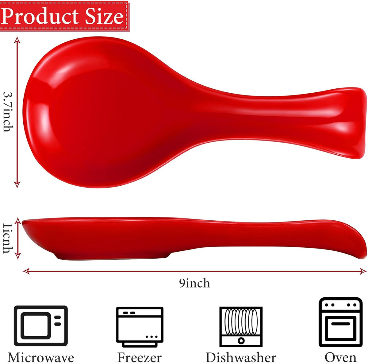 Ceramic Spoon Rest Spoon Holder Stovetop for Kitchen Stove Coffee Bar Accessories Christmas Gift(White with Gold Brim,Classic Style)