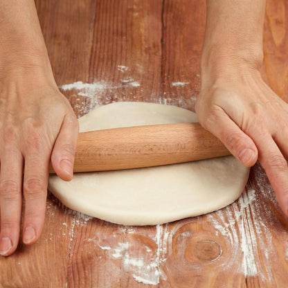 12 Pack 8 Inch Small Wood Rolling Pins, Non-Stick Wooden Dough Roller Pin for Baking Pie, Cookie, Pasta, Dumpling
