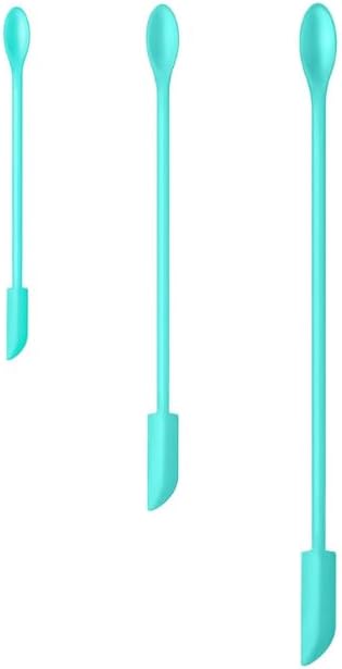 Silicone Spatula Set 3Pcs, Mini Jar Scraper for Makeup & Food | Mini spatulas reach every last drop in jars and bottles, reducing waste for food, cosmetics and personal care products.