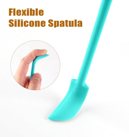 Silicone Spatula Set 3Pcs, Mini Jar Scraper for Makeup & Food | Mini spatulas reach every last drop in jars and bottles, reducing waste for food, cosmetics and personal care products.