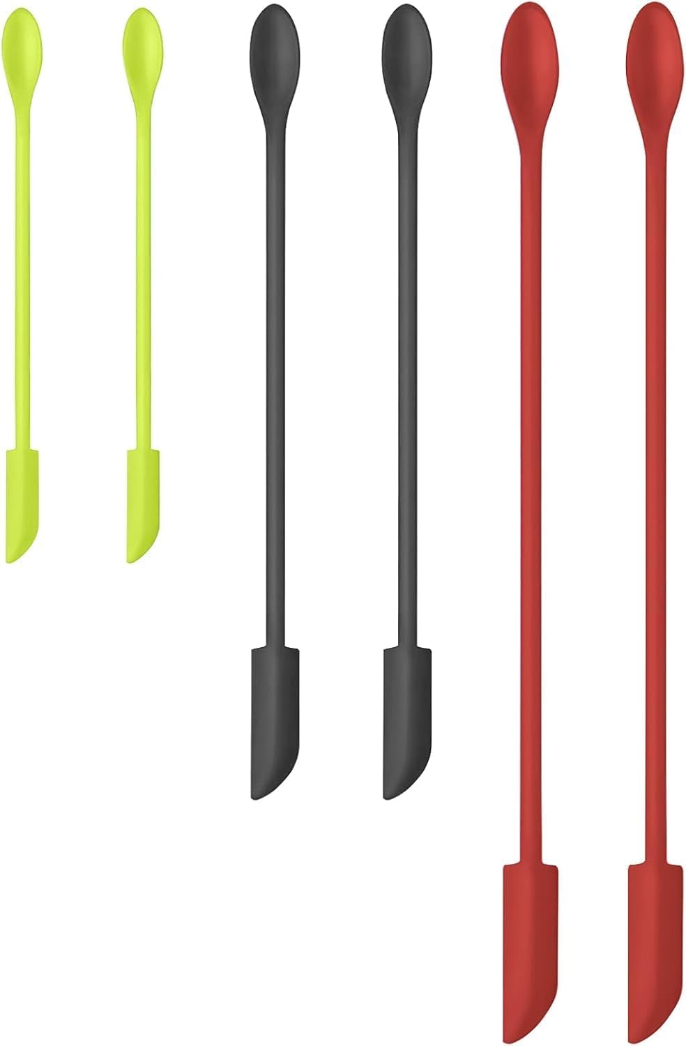 Silicone Spatula Set 3Pcs, Mini Jar Scraper for Makeup & Food | Mini spatulas reach every last drop in jars and bottles, reducing waste for food, cosmetics and personal care products.