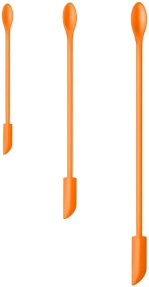 Silicone Spatula Set 3Pcs, Mini Jar Scraper for Makeup & Food | Mini spatulas reach every last drop in jars and bottles, reducing waste for food, cosmetics and personal care products.