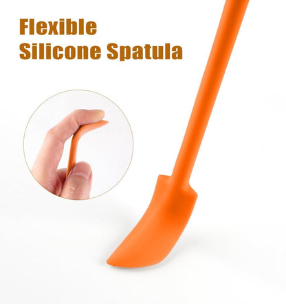 Silicone Spatula Set 3Pcs, Mini Jar Scraper for Makeup & Food | Mini spatulas reach every last drop in jars and bottles, reducing waste for food, cosmetics and personal care products.