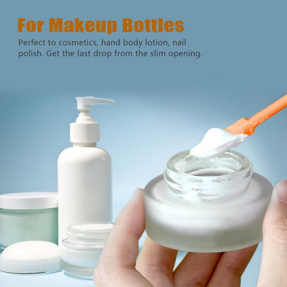 Silicone Spatula Set 3Pcs, Mini Jar Scraper for Makeup & Food | Mini spatulas reach every last drop in jars and bottles, reducing waste for food, cosmetics and personal care products.