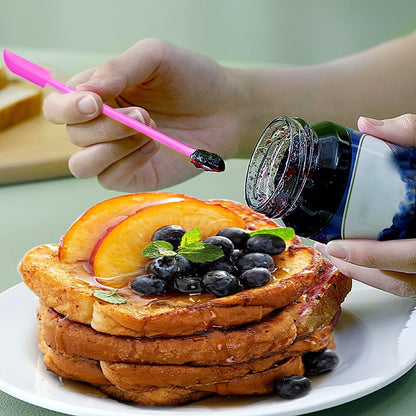 Silicone Spatula Set 3Pcs, Mini Jar Scraper for Makeup & Food | Mini spatulas reach every last drop in jars and bottles, reducing waste for food, cosmetics and personal care products.