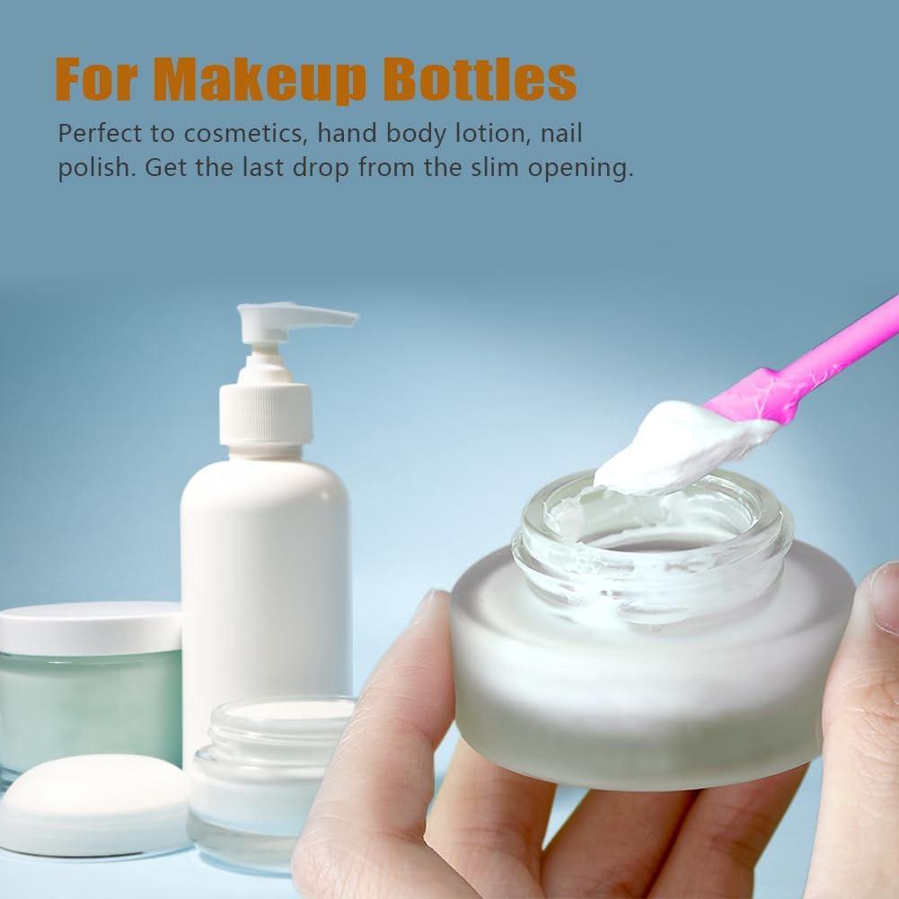 Silicone Spatula Set 3Pcs, Mini Jar Scraper for Makeup & Food | Mini spatulas reach every last drop in jars and bottles, reducing waste for food, cosmetics and personal care products.