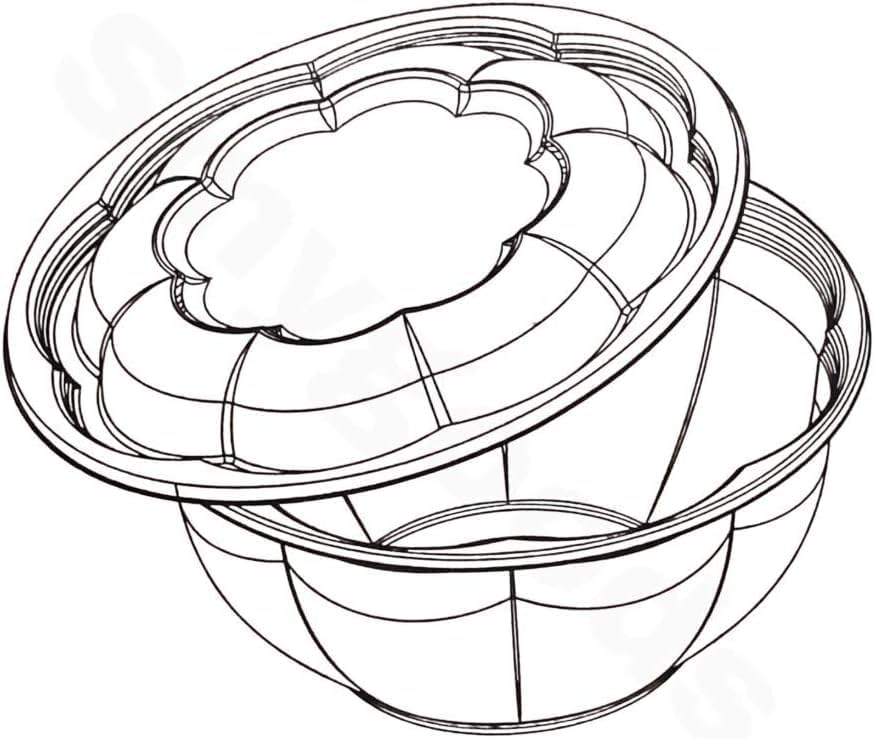 Disposable Plastic Salad Bowls with Airtight Lids Ideal for Meal Prep, Takeout, Catering, Parties, Picnics, and Food Storage, Stackable, Leak-Proof