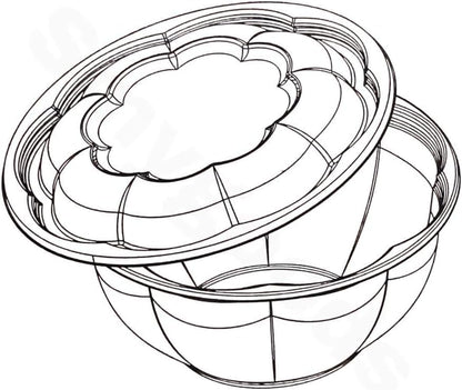 Disposable Plastic Salad Bowls with Airtight Lids Ideal for Meal Prep, Takeout, Catering, Parties, Picnics, and Food Storage, Stackable, Leak-Proof