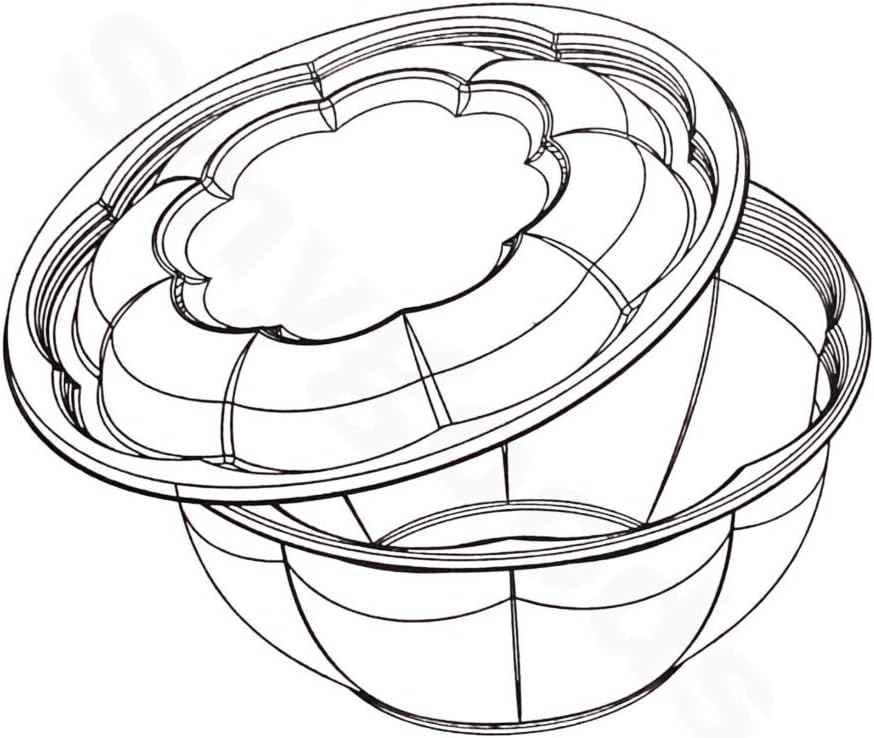 Disposable Plastic Salad Bowls with Airtight Lids Ideal for Meal Prep, Takeout, Catering, Parties, Picnics, and Food Storage, Stackable, Leak-Proof