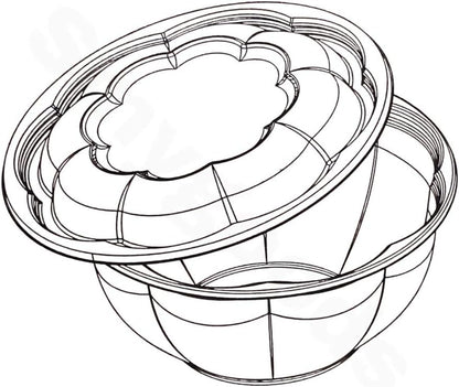 Disposable Plastic Salad Bowls with Airtight Lids Ideal for Meal Prep, Takeout, Catering, Parties, Picnics, and Food Storage, Stackable, Leak-Proof