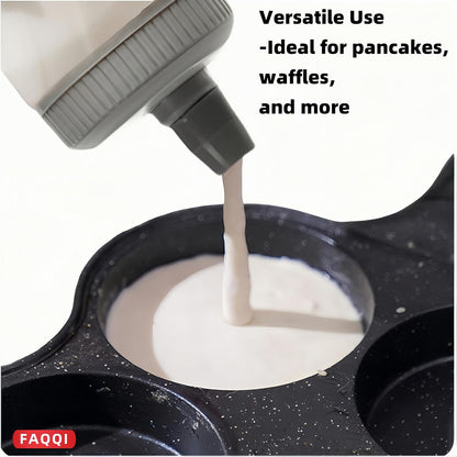 Premium Pancake Pen, Batter Squeeze Bottle with Flow-Control Valve | Clear Bottle, Easy-Clean Design, Controlled Batter Lines, For Pancake Art, Waffles, Baking And Family Breakfasts