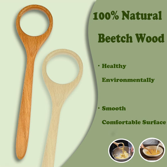 2 PCS 12 Inch Wooden Whisk, Wood Danish Dough Whisk Tool for Mixing, Wooden Bread Whisking Tool for Egg Sourdough Pizza, Pastry, Cake Batter