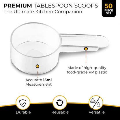 Tablespoon Measuring Spoons, 1 Tbsp (15 mL) Plastic Coffee Scoops