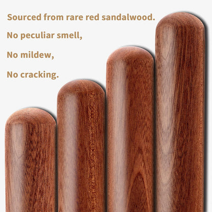 French Rolling Pin for Baking,17.7 Inches Wooden Dough Roller, Brown
