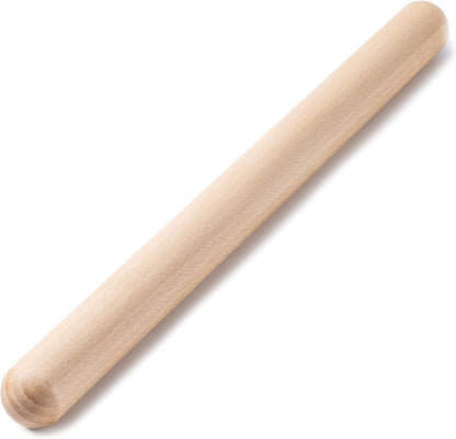 French Rolling Pin for Baking,17.7 Inches Wooden Dough Roller, Brown