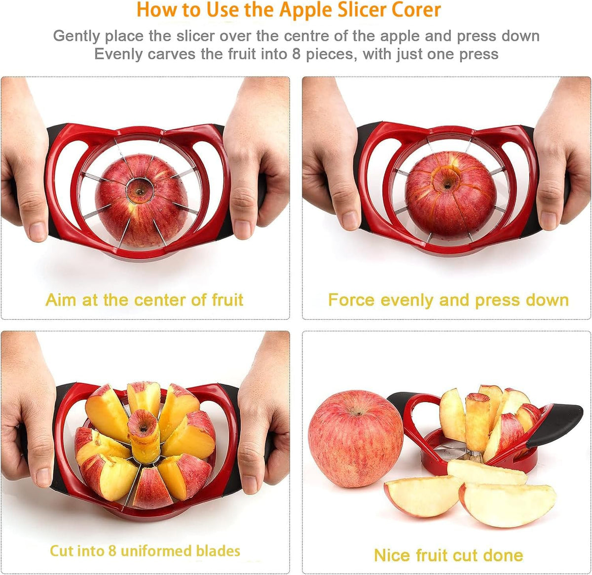 Electric Potato Peeler Automatic Apple Peeler, Smart Vegetable Fruit Peeler, Electric Peeler Machine [1 Adapter 2 Extra Blades] with Apple Slicer Corer (Black-R)