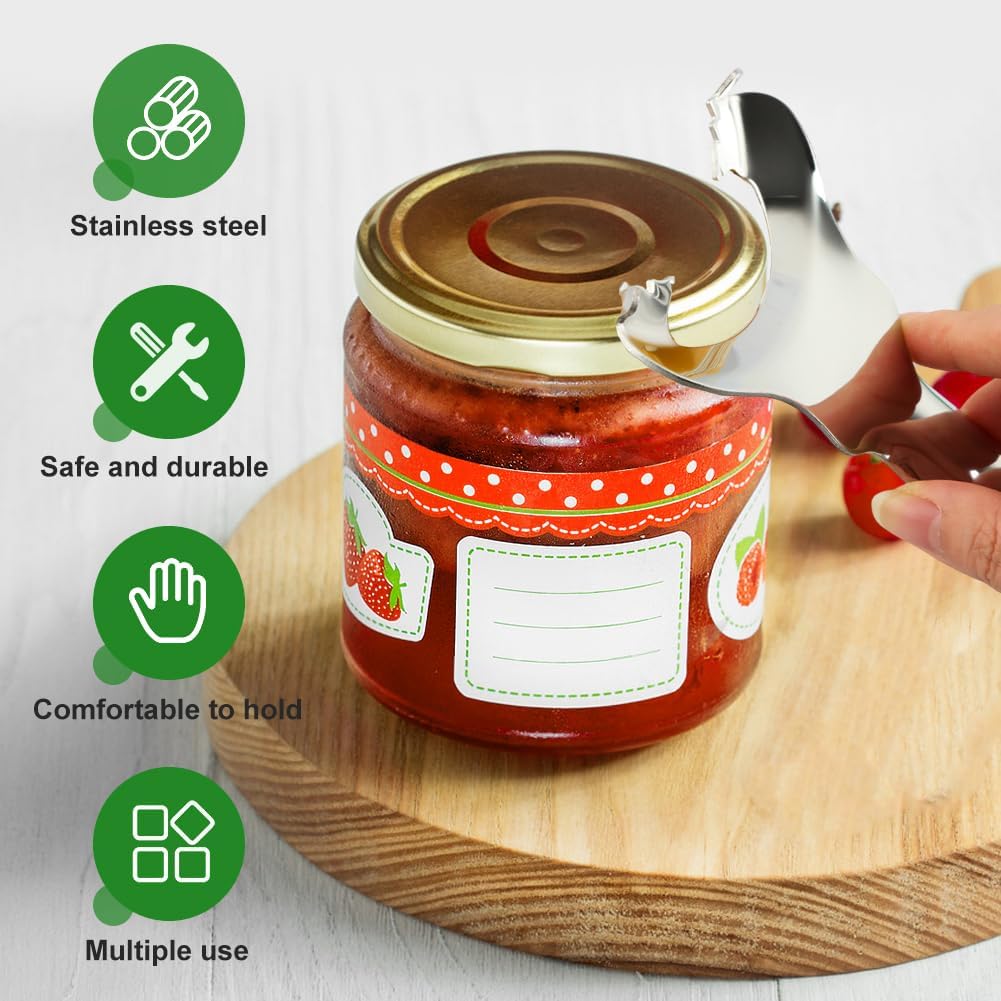 2 PCS Mason Jar Opener No Lid Dents or Damage,Multi-Purpose for Bottle Opener and Various Lids Canning Jar Opener,Easy Twist Manual Handheld Top Remover Bottle Opener Made For Lifetime