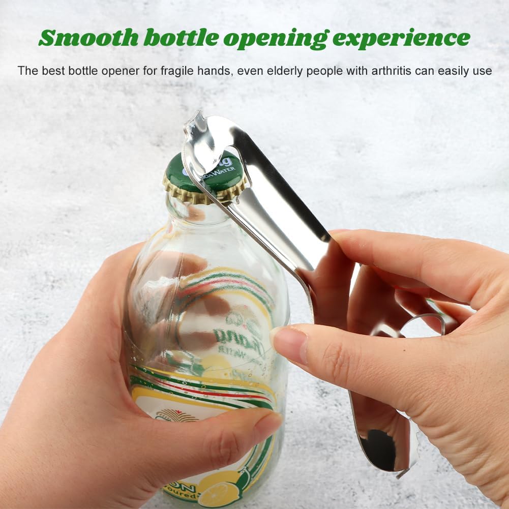 2 PCS Mason Jar Opener No Lid Dents or Damage,Multi-Purpose for Bottle Opener and Various Lids Canning Jar Opener,Easy Twist Manual Handheld Top Remover Bottle Opener Made For Lifetime