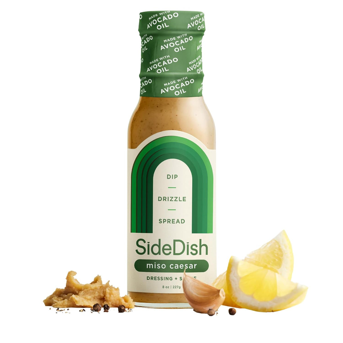 Classic Ranch Dressing - Seed Oil Free, Dairy Free & Gluten Free Salad Dressing w/Avocado Oil - Sugar Free, Low Sodium Healthy Ranch Dressing - Paleo Dressing for Sauces & More - 8 fl oz