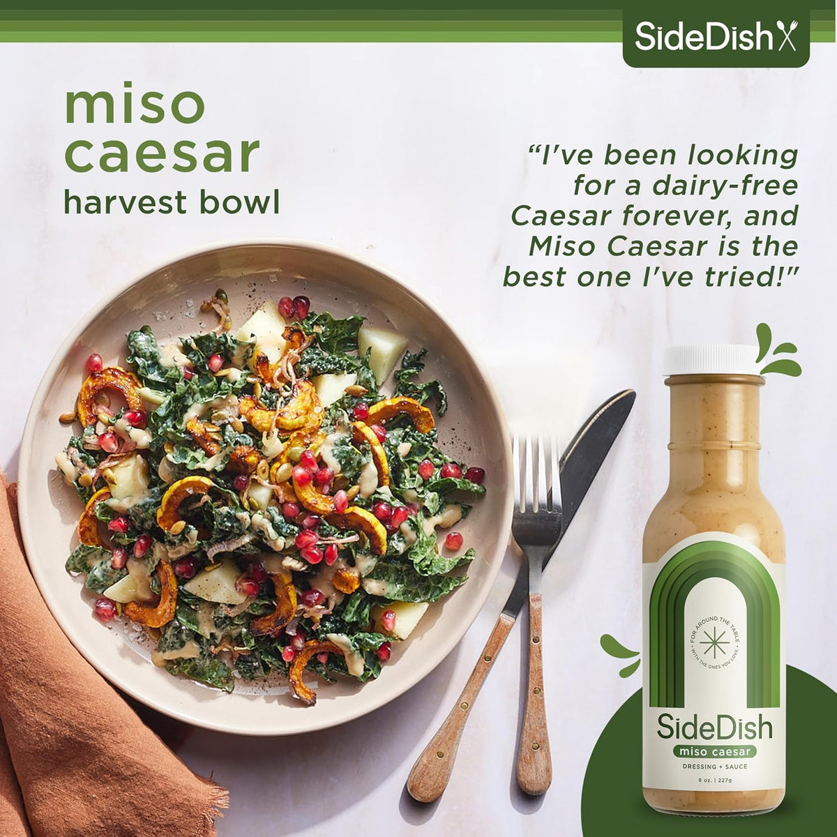 Classic Ranch Dressing - Seed Oil Free, Dairy Free & Gluten Free Salad Dressing w/Avocado Oil - Sugar Free, Low Sodium Healthy Ranch Dressing - Paleo Dressing for Sauces & More - 8 fl oz