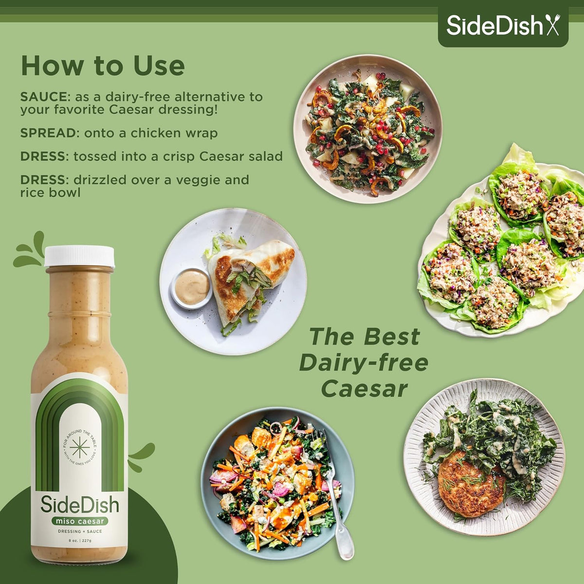 Classic Ranch Dressing - Seed Oil Free, Dairy Free & Gluten Free Salad Dressing w/Avocado Oil - Sugar Free, Low Sodium Healthy Ranch Dressing - Paleo Dressing for Sauces & More - 8 fl oz