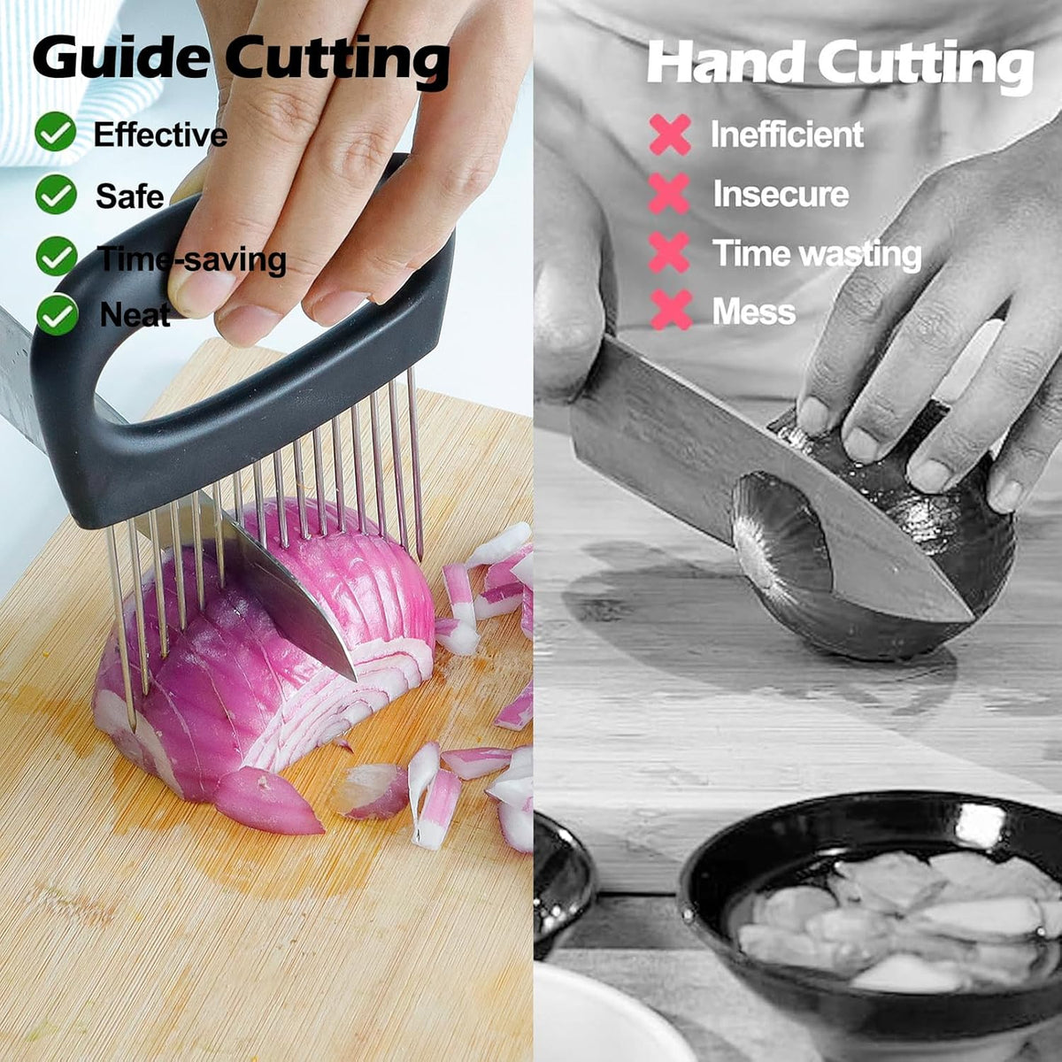 Extra-Large Onion Holder for Slicing, 304 Stainless Steel