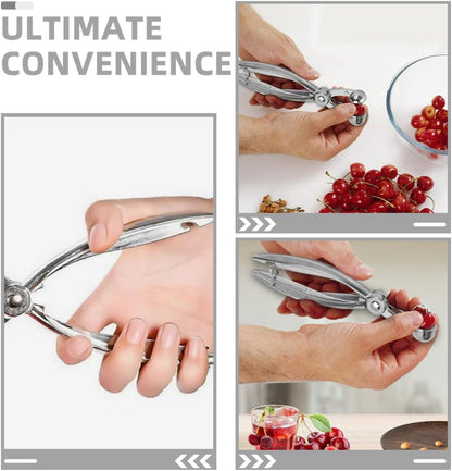Cherry Pitter Tool Metal Quickly Removing Pits for Cherries and Olives