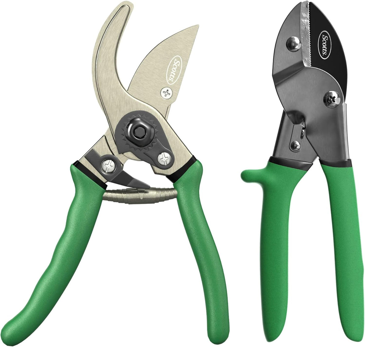 8 in. All-Purpose Steel Garden Utility Shears with Serrated Blades – Comfort Grip Yard and Garden Scissors for Pruning Plants, Flowers, and Herbs