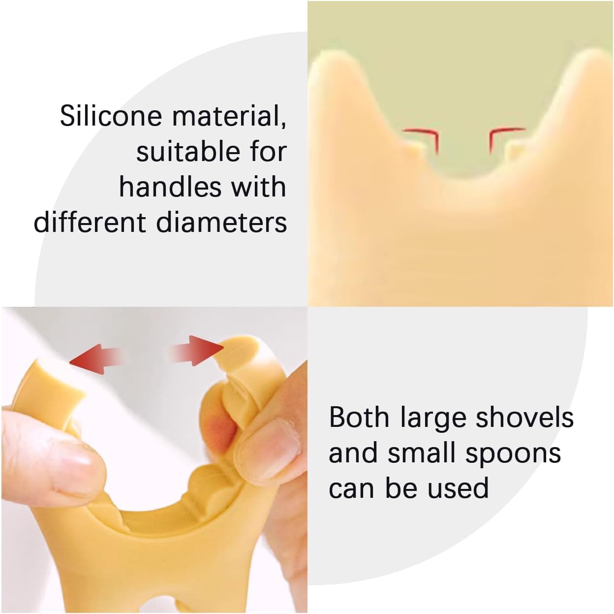 2 Pack Silicone Pot Clip Spoon Rest Kitchen Spoon Holder Steam Releaser for Pot Flexible Cooking Pot Clip