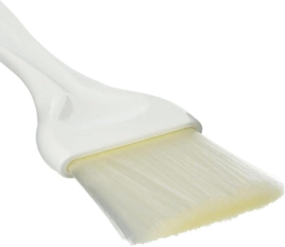 3” Flat Nylon Pastry Basting Brush with Plastic Handle Set of 2- Easy to Clean Pastry Brush Basting Brush Cooking Brush Oil and Sauce Food Brush for Baking Butter Brush Kitchen