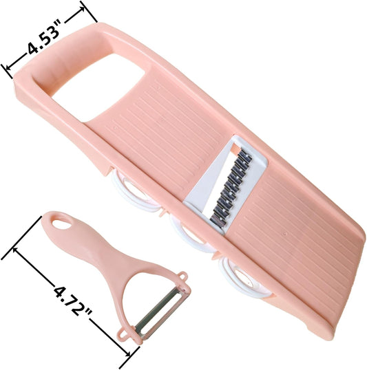 Mandoline Slicer for Kitchen 7-in-1 Mandoline Food Slicer | Potato/Cheese/Vegetable/Carrot/Cucumber Grater,Cutter, Grinder,Waffle Fry Cutter,Julienne Peeler