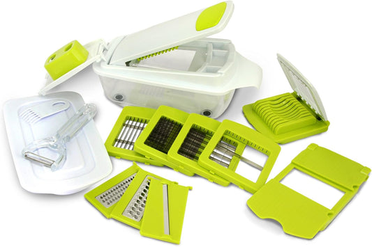 8-in-1 Multi-Use Slicer Dicer and Chopper Kitchen Multi-Use Tool Mandoline, Vegetable and Fruit Peeler and Soft Slicer (930103072M)