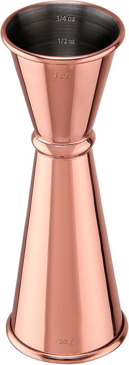 Jigger for Bartending, Double Cocktail Jigger Japanese Premium 304 Stainless Steel Jigger 2 OZ 1 OZ with Measurements Inside