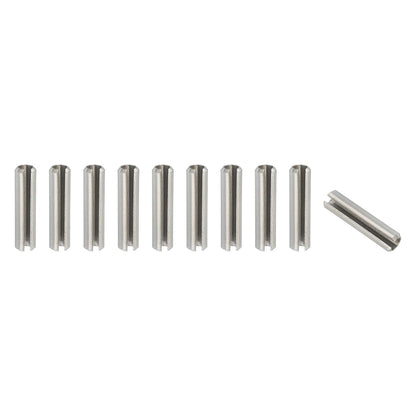 Slotted Spring Pin, 50 Pcs 1/8" x 3/4" (3.2mm x 20mm) 304 Stainless Steel Split Roll Pins Spring Dowel for Home Improvement Automotive Machine Repair, Silver - Colors A